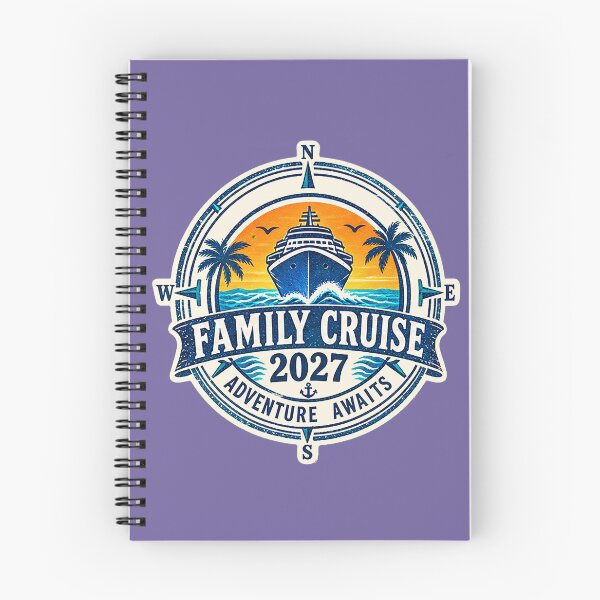 Item preview, TRAVEL COLLECTION - FAMILY CRUISE - PASSPORT - IMMIGRATION STAMP - HOTEL STICKER TAG • 2027 - ADVENTURE AWAITS v4 designed and sold by WheelieGdArt.