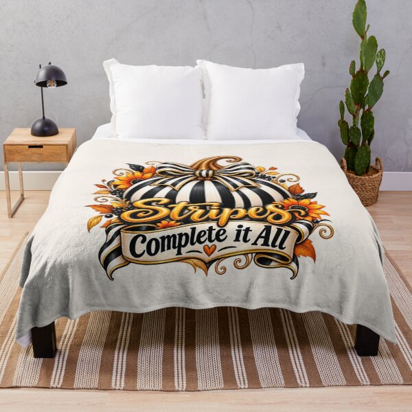 Item preview, Stripes Complete It All – Zebra Pumpkin Halloween Design designed and sold by annenambiro.