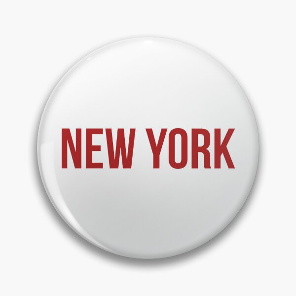 Item preview, New York City Red Bold Minimalist Retro Typography designed and sold by FemmePod.
