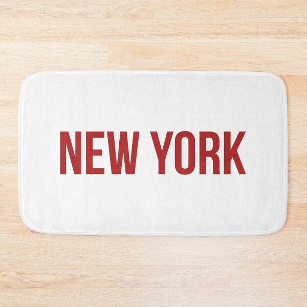 Item preview, New York City Red Bold Minimalist Retro Typography designed and sold by FemmePod.