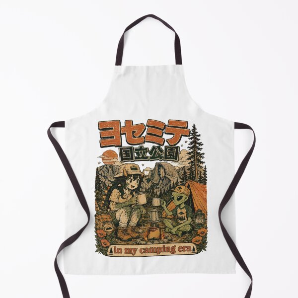 Item preview, Yosemite National Park In My Camping Era Showa Retro Kaiju Girl And Alien designed and sold by Yellowriversss.