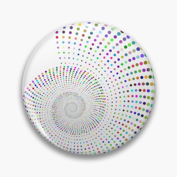 Artikelvorschau, Lebendiges, farbenfrohes, gepunktetes Halbton-Spiralmuster (nahtlos) entworfen und verkauft von LuxocaDesigns24.