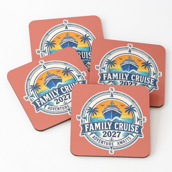 Item preview, TRAVEL COLLECTION - FAMILY CRUISE - PASSPORT - IMMIGRATION STAMP - HOTEL STICKER TAG • 2027 - ADVENTURE AWAITS v5 designed and sold by WheelieGdArt.