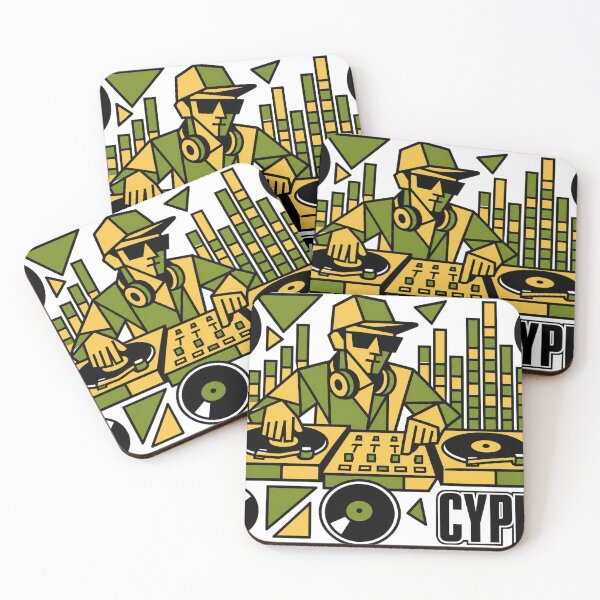 Item preview, Cypher DJ Pop Art Geometric Turntable 80s Hip Hop designed and sold by Art&Fun.