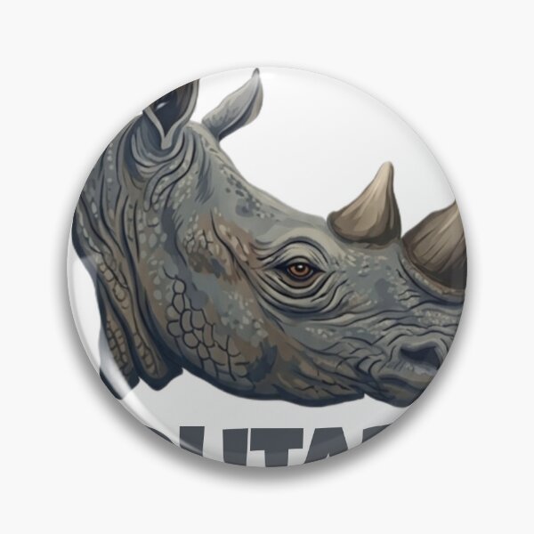 Item preview, Solitary Strong Rhinoceros - Bold African Wildlife Art designed and sold by Aelmajaoui.