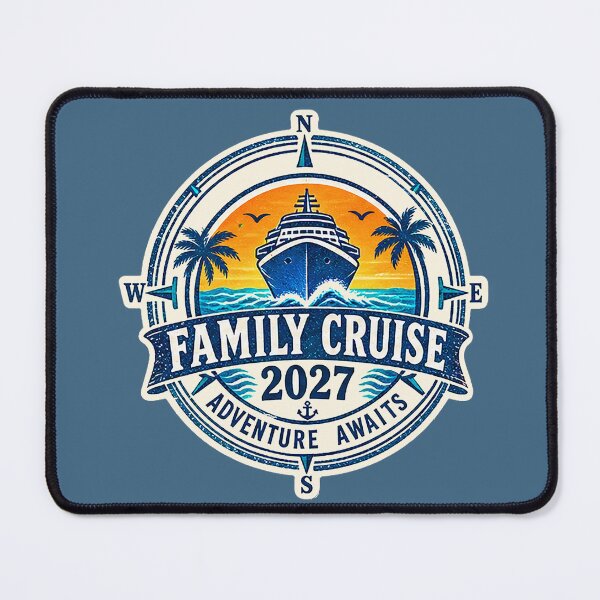 Item preview, TRAVEL COLLECTION - FAMILY CRUISE - PASSPORT - IMMIGRATION STAMP - HOTEL STICKER TAG • 2027 - ADVENTURE AWAITS v6 designed and sold by WheelieGdArt.