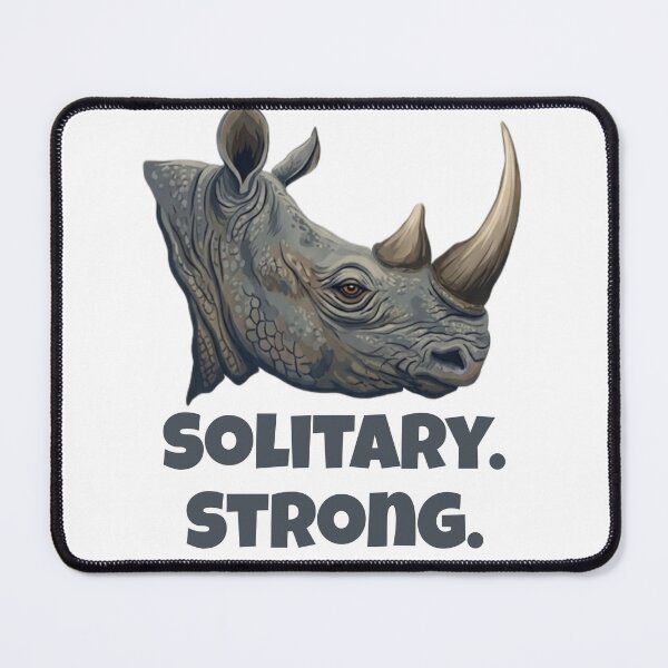 Item preview, Solitary Strong Rhinoceros - Bold African Wildlife Art designed and sold by Aelmajaoui.