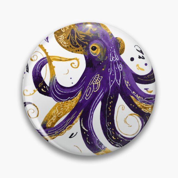 Item preview, octopus mardi gras royale  designed and sold by PhiloDoh.