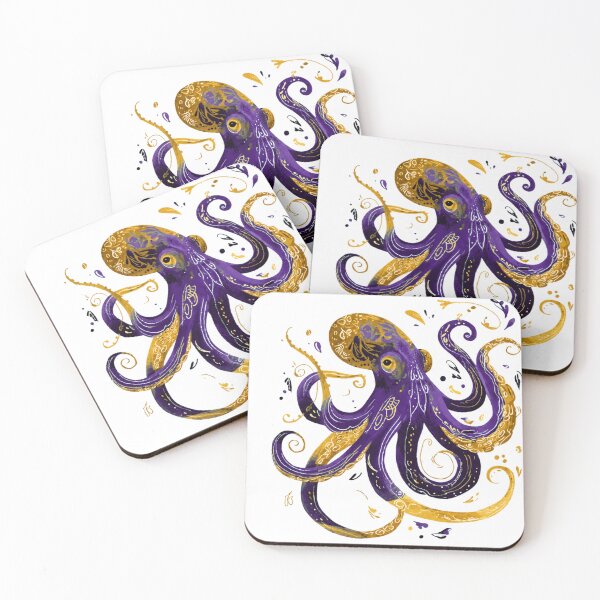 Item preview, octopus mardi gras royale  designed and sold by PhiloDoh.