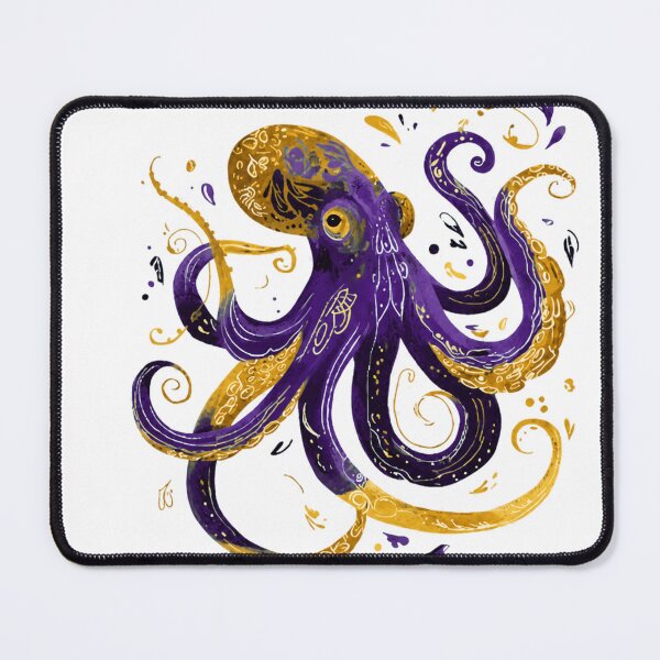 Item preview, octopus mardi gras royale  designed and sold by PhiloDoh.