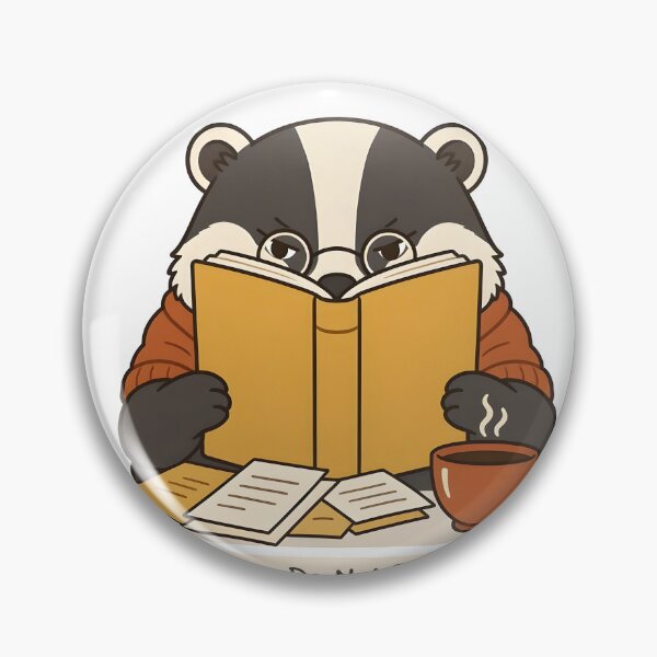 Item preview, Please Do Not Disturb Badger Reading Book designed and sold by Herodestroyer.