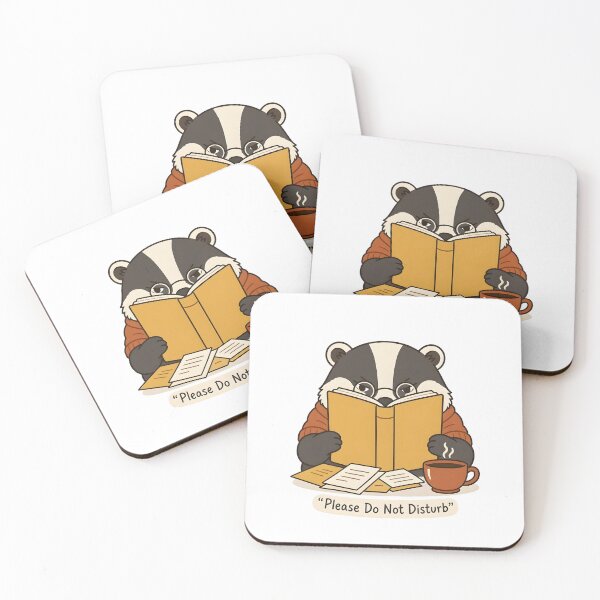 Item preview, Please Do Not Disturb Badger Reading Book designed and sold by Herodestroyer.