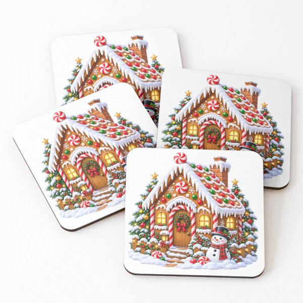 Item preview, Cozy Christmas Gingerbread House designed and sold by TinyWeird.