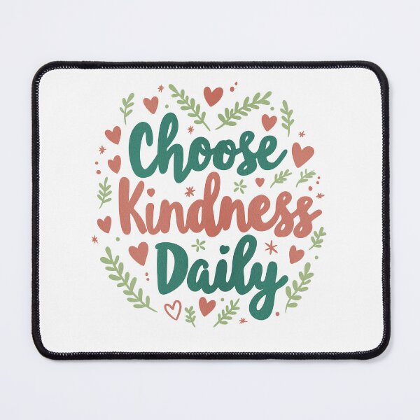 Item preview, Choose Kindness Daily Floral Quote Design designed and sold by DinaArtStudio.