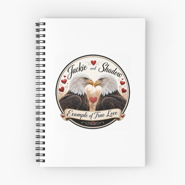 Item preview, Jackie and Shadow Example of True Love Bald Eagle Couple Heart T-Shirt designed and sold by FunMugsAndMore .