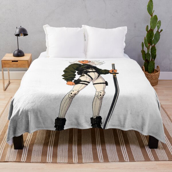 Item preview, Samurai Warrior Girl – Retro Cartoon Pin-Up designed and sold by Hollow Moon Studios..