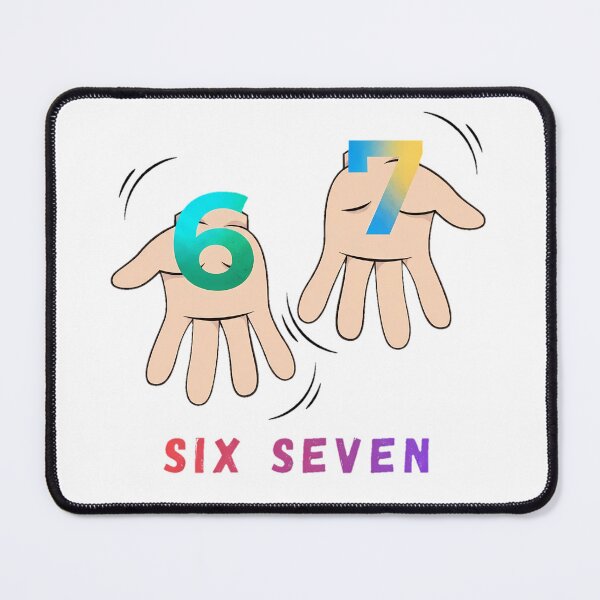 Item preview, Six Seven 67 Meme Streetwear Hand Sign - Light Edition designed and sold by JulSaMar03.