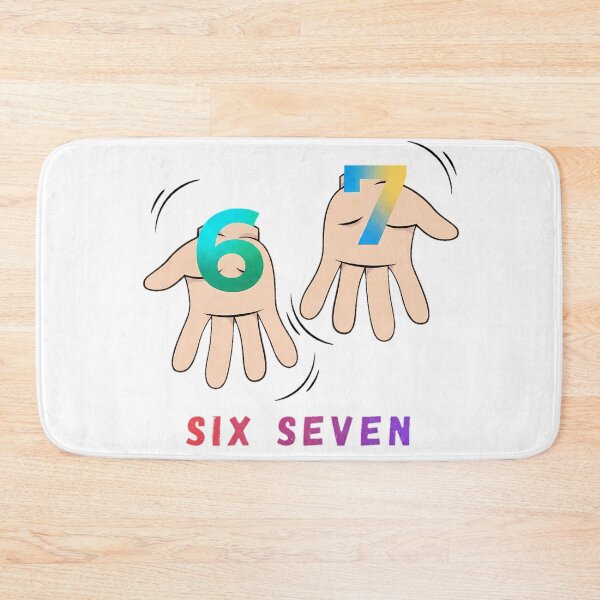 Item preview, Six Seven 67 Meme Streetwear Hand Sign - Light Edition designed and sold by JulSaMar03.