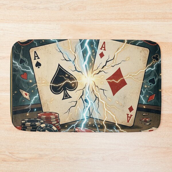 Item preview, Aces Cracked - Texas Hold'em Bad Beat Poker designed and sold by ScenicRoute66.