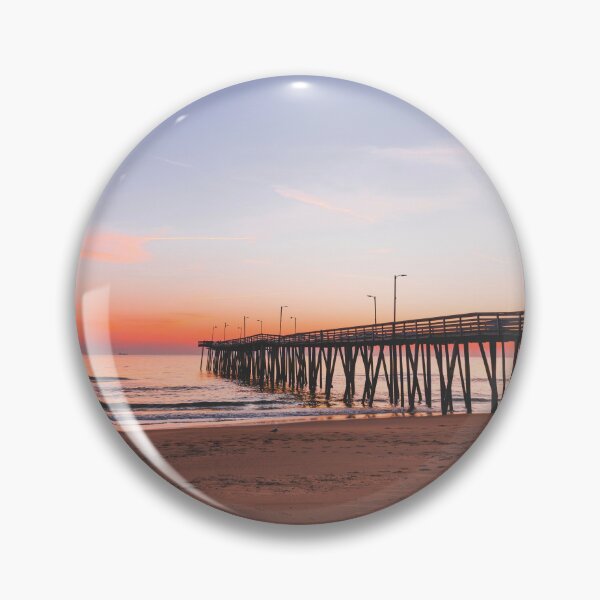 Item preview, Pastel Pink Sky Beach Pier designed and sold by marifusalky.