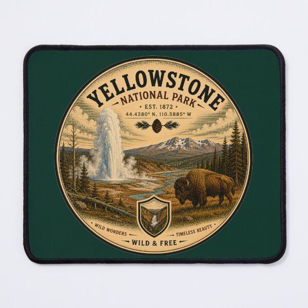 Item preview, Vintage Yellowstone Wyoming Wilderness USA designed and sold by T-Motive.