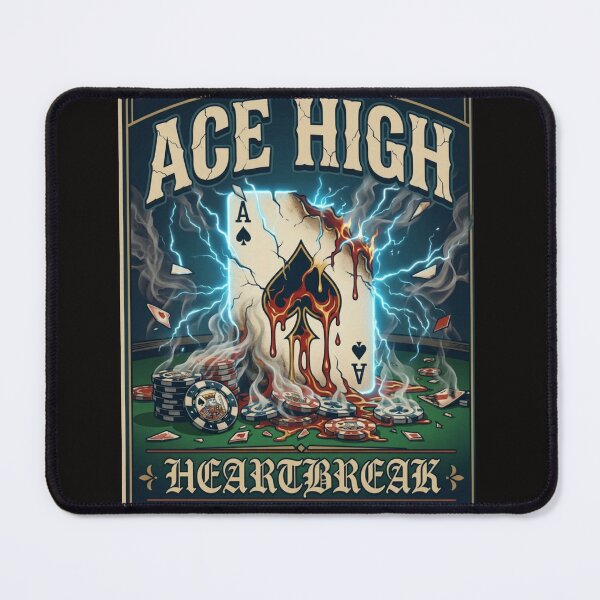 Item preview, Ace High Heartbreak - Flaming Ace of Spades Poker Card designed and sold by ScenicRoute66.