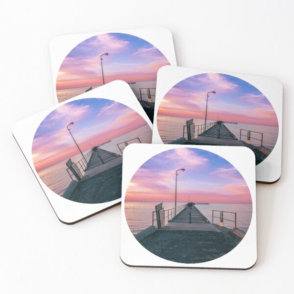 Item preview, Vibrant Purple Sunset Pier Walk designed and sold by marifusalky.