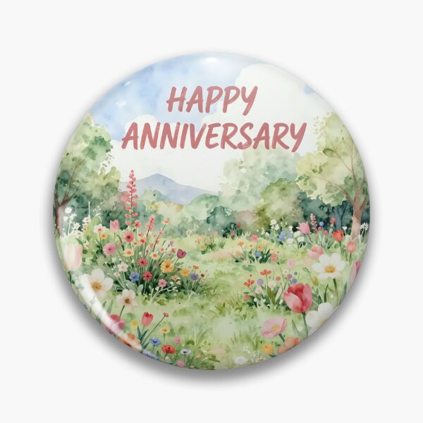 Item preview, Happy Anniversary – Romantic Spring Garden Love designed and sold by Nomad-Maynard.