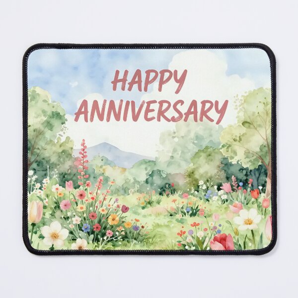 Item preview, Happy Anniversary – Romantic Spring Garden Love designed and sold by Nomad-Maynard.