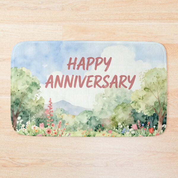 Item preview, Happy Anniversary – Romantic Spring Garden Love designed and sold by Nomad-Maynard.