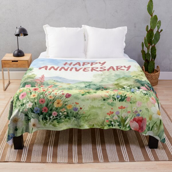 Item preview, Happy Anniversary – Romantic Spring Garden Love designed and sold by Nomad-Maynard.