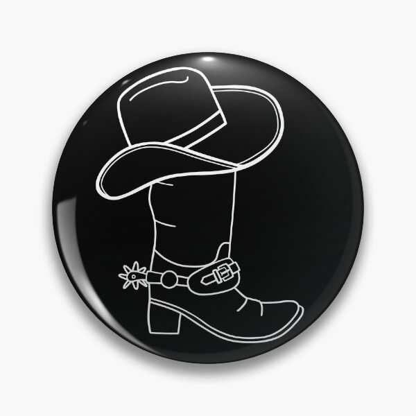 Item preview, White Minimalism Cowboy Hat And Boot designed and sold by Sartoris Art.