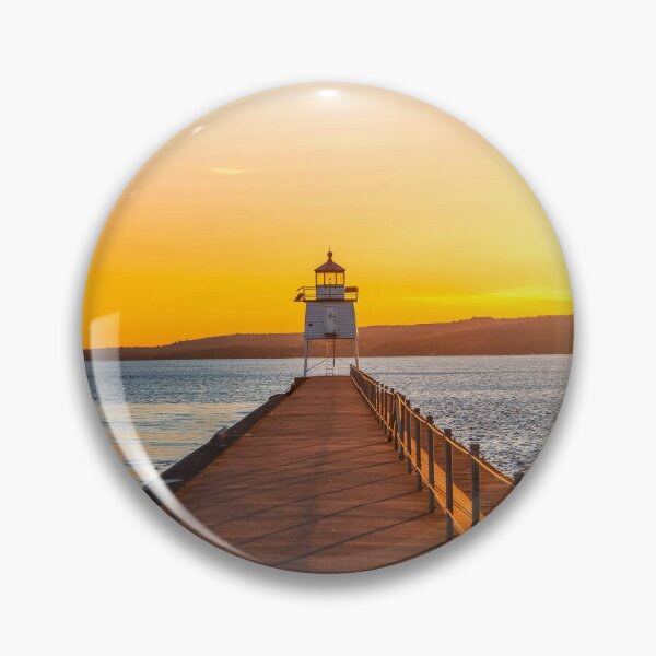 Item preview, Golden Sunrise Lighthouse Pier designed and sold by marifusalky.