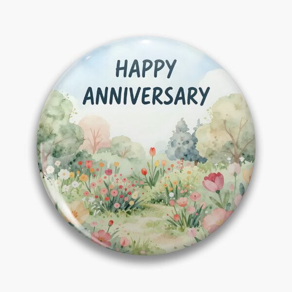 Item preview, Happy Anniversary – Romantic Spring Garden Love designed and sold by Nomad-Maynard.
