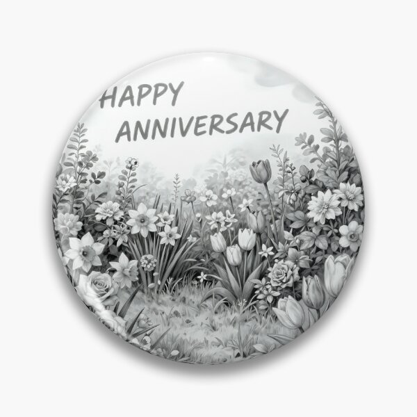 Item preview, Happy Anniversary – Romantic Spring Garden Love designed and sold by Nomad-Maynard.