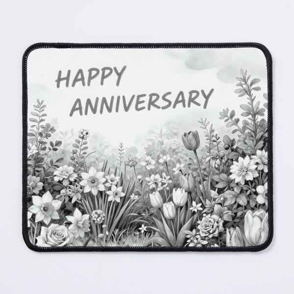 Item preview, Happy Anniversary – Romantic Spring Garden Love designed and sold by Nomad-Maynard.