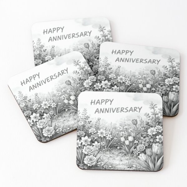 Item preview, Happy Anniversary – Romantic Spring Garden Love designed and sold by Nomad-Maynard.