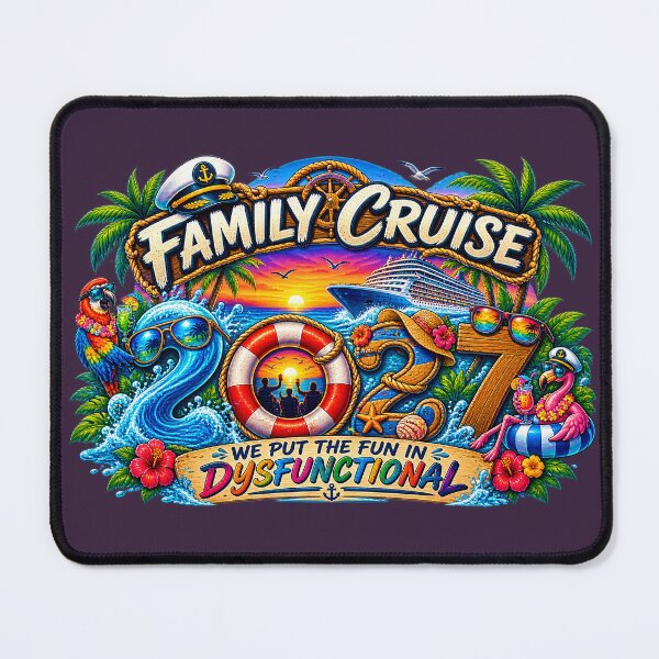 Item preview, TRAVEL COLLECTION - FAMILY CRUISE - 2027 - WE PUT THE FUN IN DYSFUNCTIONAL v2 designed and sold by WheelieGdArt.