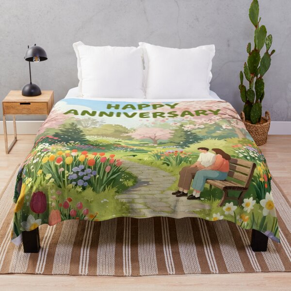 Item preview, Happy Anniversary – Romantic Spring Garden Love designed and sold by Nomad-Maynard.