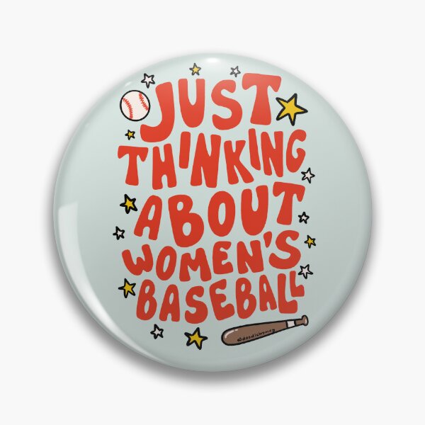 Item preview, Just Thinking About Women's Baseball designed and sold by doodlebymeg.