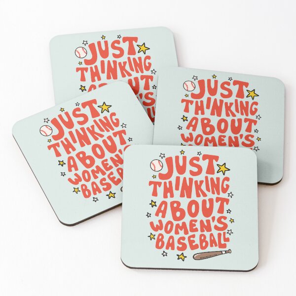 Item preview, Just Thinking About Women's Baseball designed and sold by doodlebymeg.