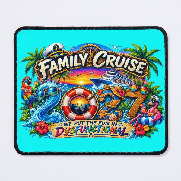 Item preview, TRAVEL COLLECTION - FAMILY CRUISE - 2027 - WE PUT THE FUN IN DYSFUNCTIONAL v3 designed and sold by WheelieGdArt.