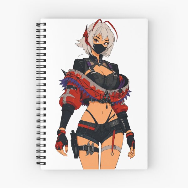 Item preview, Masked Punk Assassin – Retro Cartoon Pin-Up designed and sold by  Hollow Moon Studios..