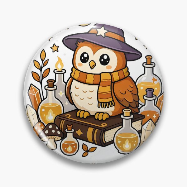 Item preview, Midnight Magic Whimsical Wizard Owl Potion designed and sold by Herodestroyer.