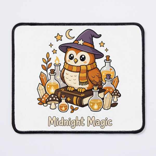 Item preview, Midnight Magic Whimsical Wizard Owl Potion designed and sold by Herodestroyer.