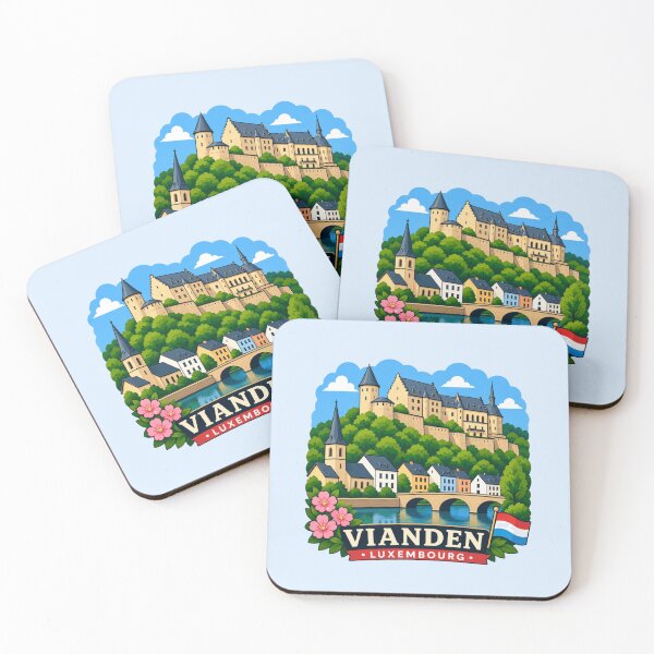 Item preview, Vianden, Luxembourg - Castle River Village designed and sold by Myra365Art.