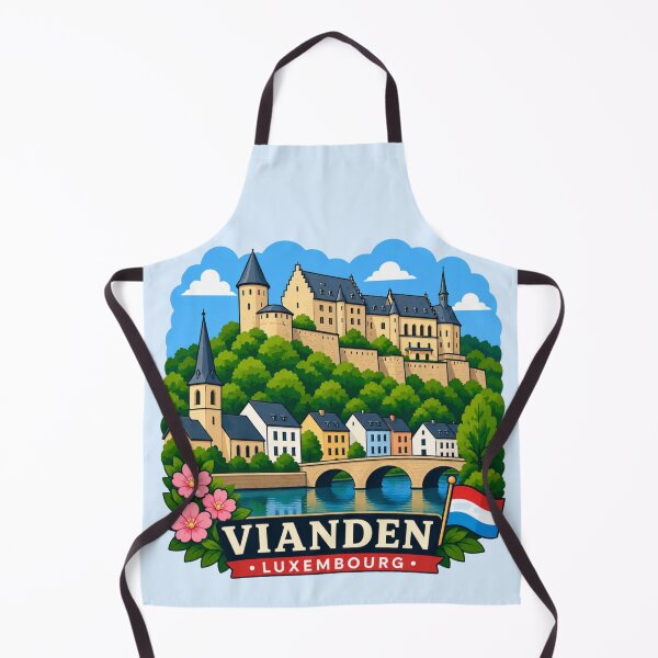 Item preview, Vianden, Luxembourg - Castle River Village designed and sold by Myra365Art.
