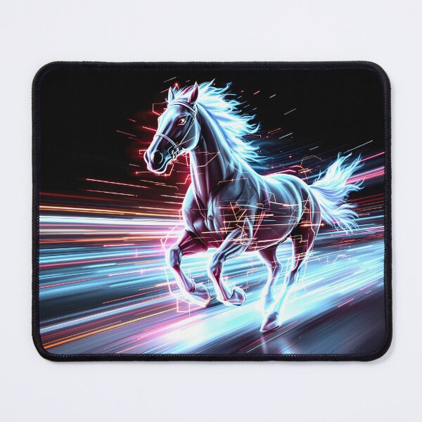 Item preview, Unleash Your Power - Neon Running Horse designed and sold by ZykeArt.