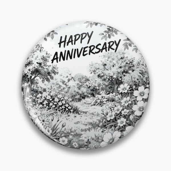 Item preview, Happy Anniversary – Romantic Spring Garden Love designed and sold by Nomad-Maynard.