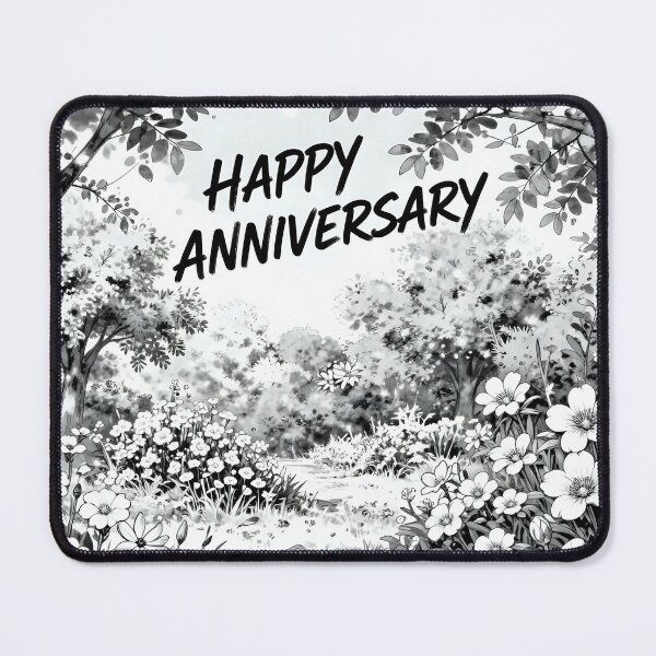 Item preview, Happy Anniversary – Romantic Spring Garden Love designed and sold by Nomad-Maynard.